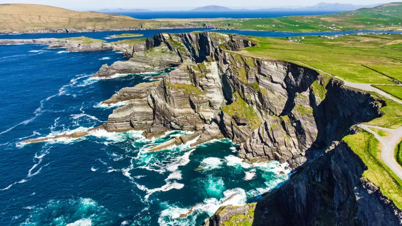 Waves crashing against the Cliffs of Moher, Ireland