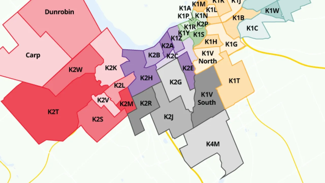 a map of where the mobile bike service is available