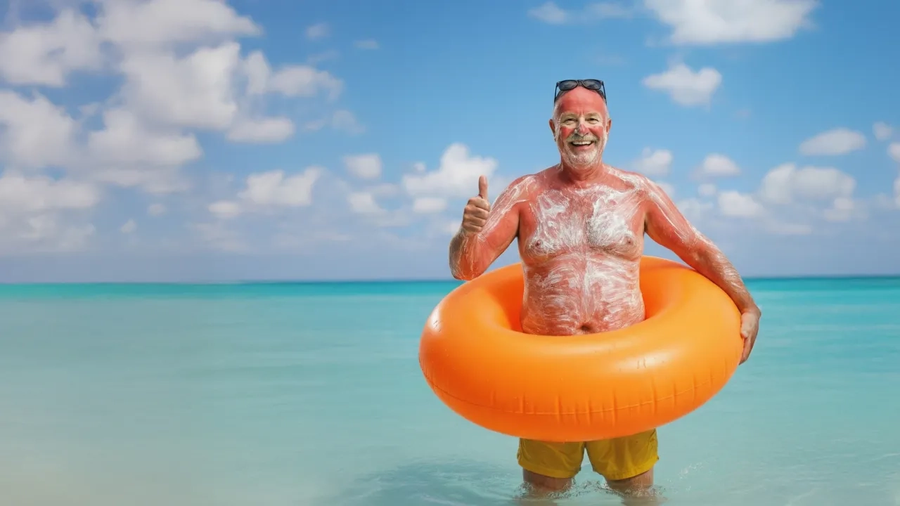 Old-man-having-fun-on-the-beach