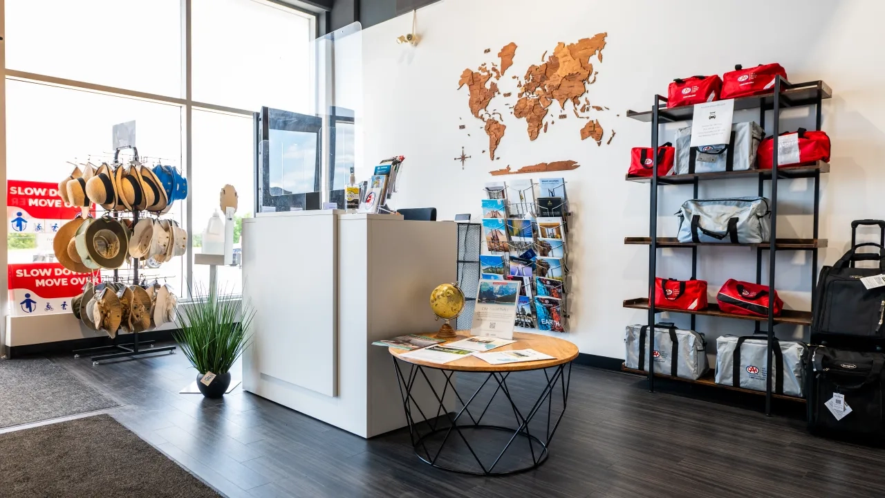 Inside CAA Sudbury store