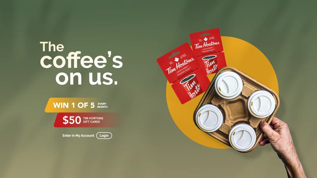 The coffee's on us contest