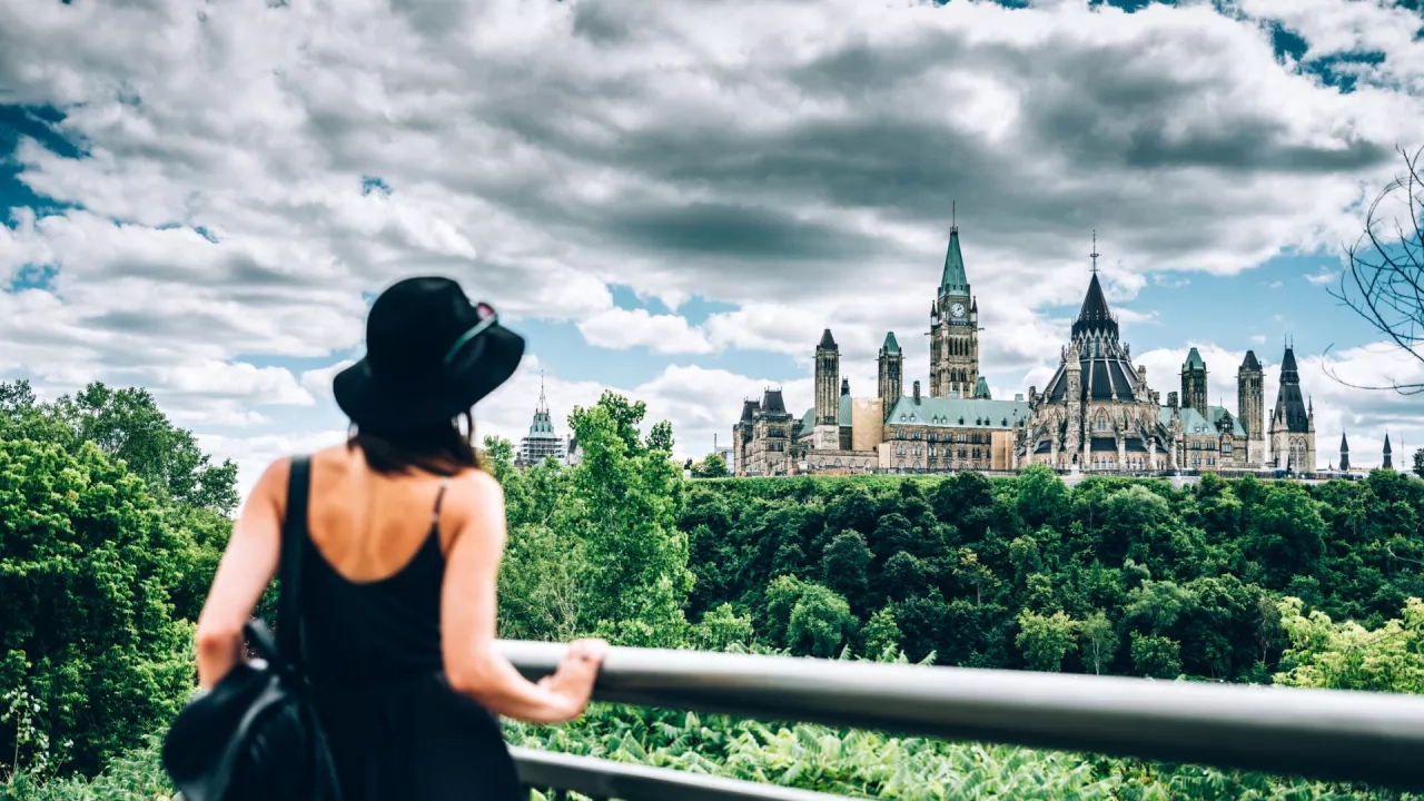 Canadian Parliament on Ottawa River