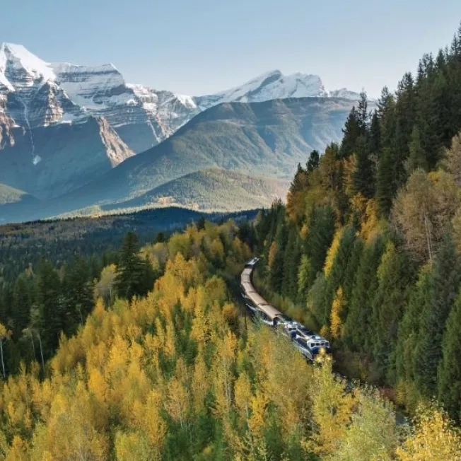 Rocky Mountaineer train ride through the Canadian Rockies