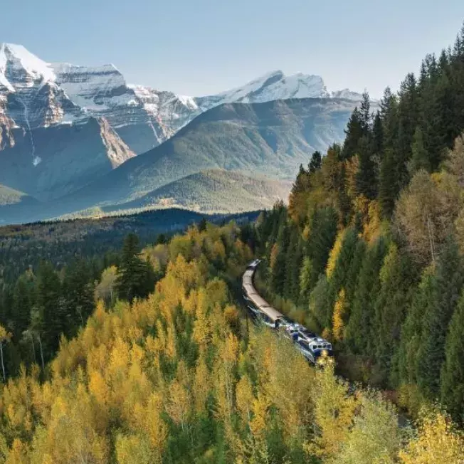 Rocky Mountaineer train ride through the Canadian Rockies