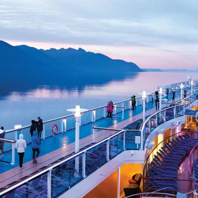 Deck of Royal Caribbean Cruise Ship