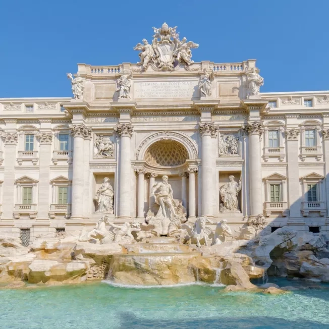 Trevi Fountain, Rome, Italy. City trip Rome during summer