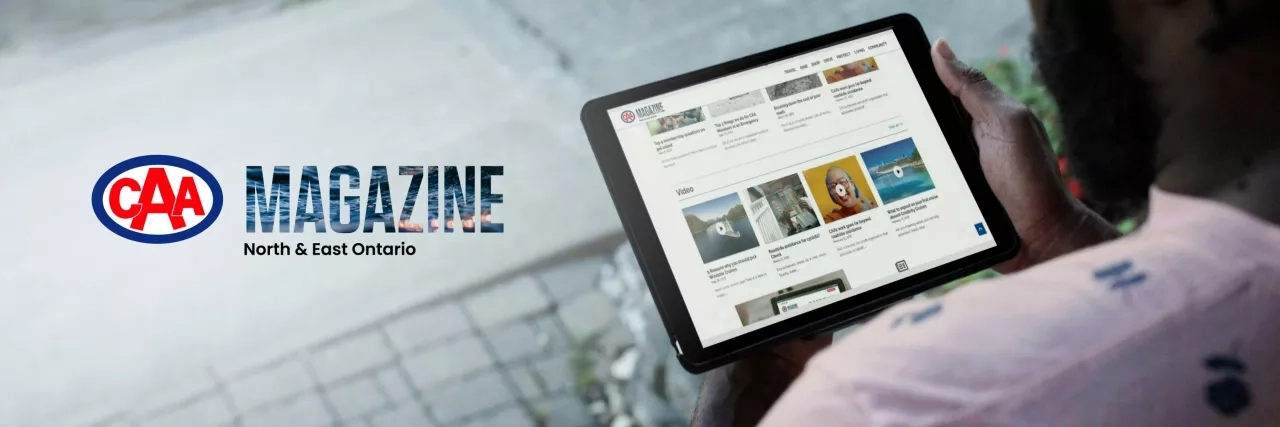 CAA magazine on Tablet