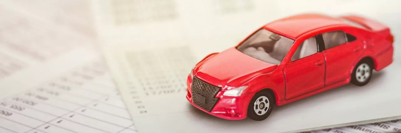 image of  Toy Car on Paperwork