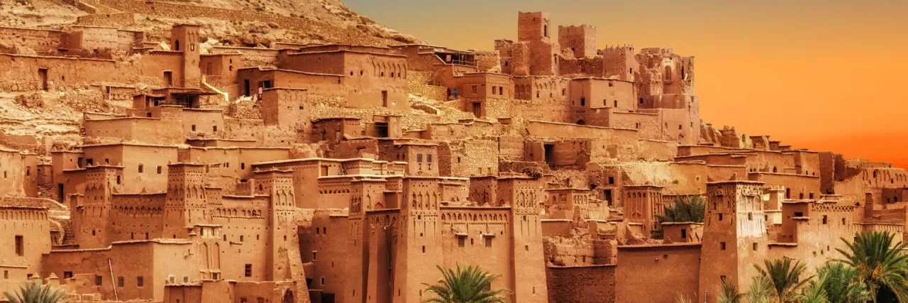 Kasbah Ait Ben Haddou in the Atlas Mountains of Morocco. UNESCO