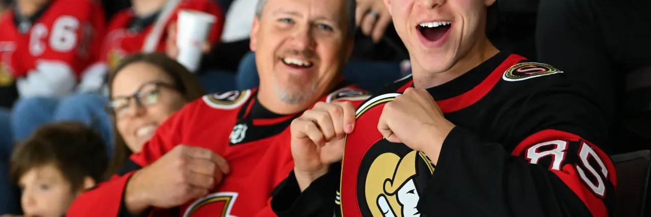 Sens Fans Cheering
