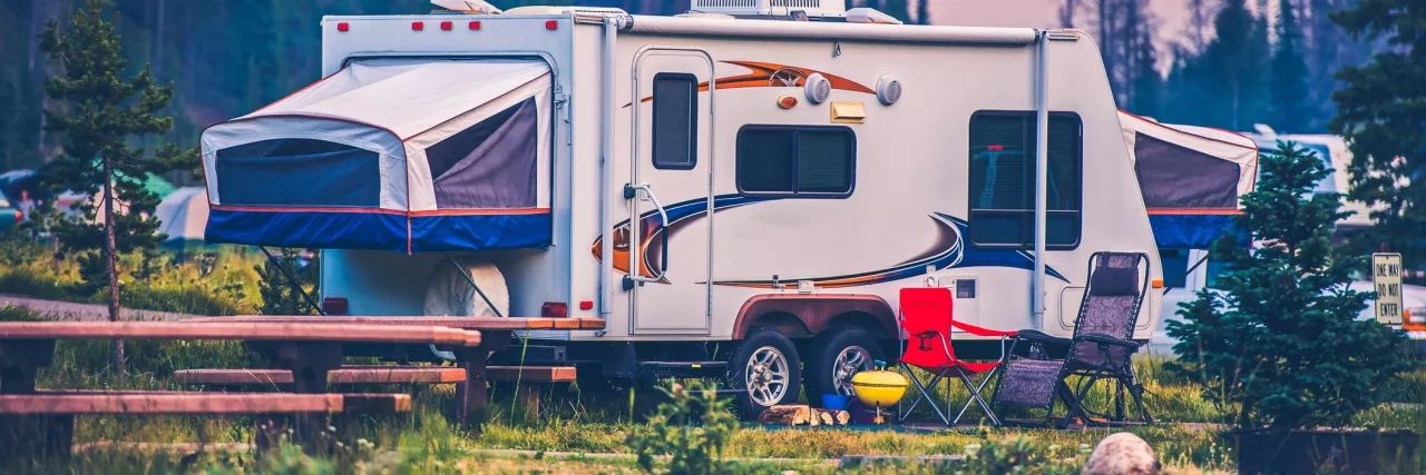 RV Pop up style camping