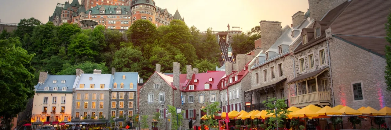 The skyline of Old Quebec City