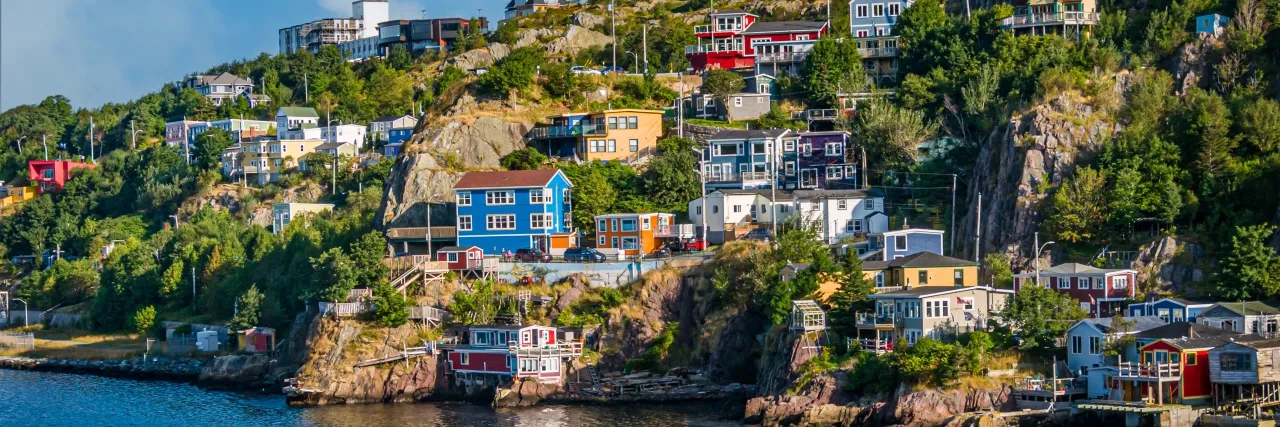  inlet entering St. John's Harbor in Newfoundland, Canada