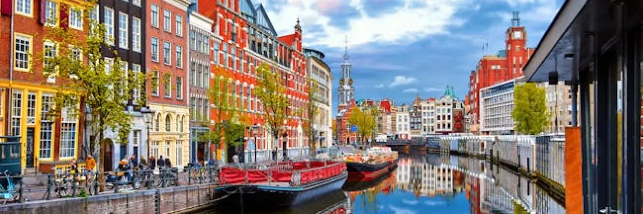 Channel in Amsterdam Netherlands 
