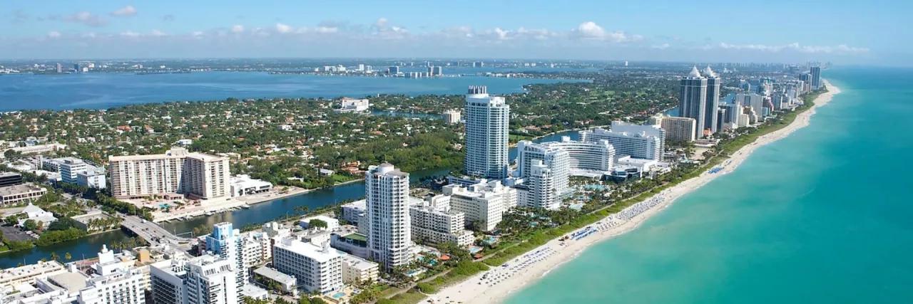 Florida beach, a beautiful sunny spot