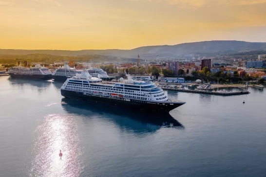 Azamara Cruise Ship in Slovenia Port