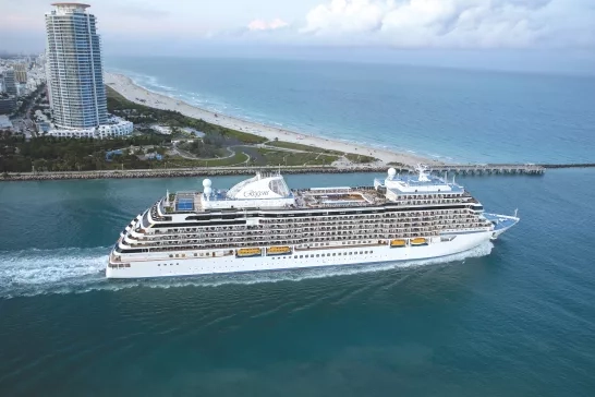 Regent Seven Seas Cruise Ship Exterior Aerials (Miami)