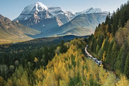 Rocky Mountaineer train ride through the Canadian Rockies