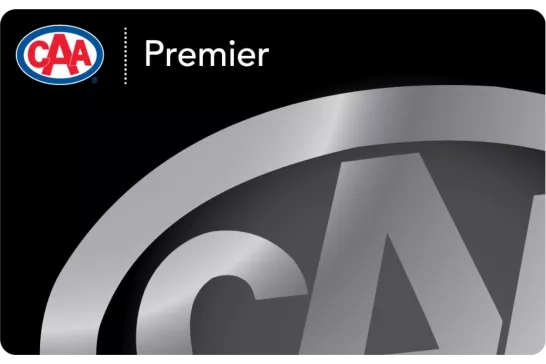 CAA blank Premier membership card