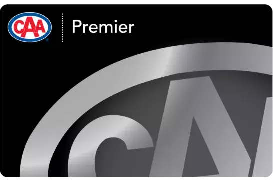 CAA blank Premier membership card