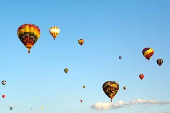 hot air balloons