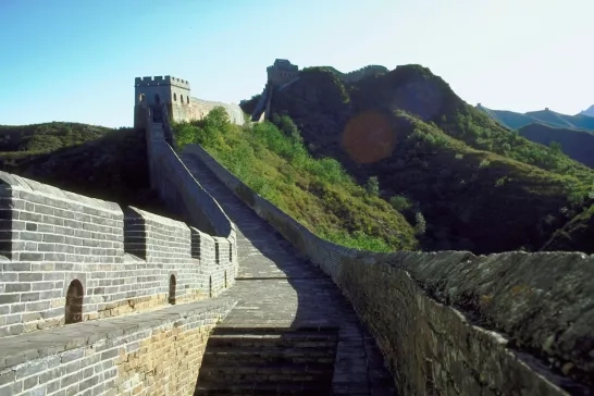 Shot overlooking the Great Wall of China, taken by Avalon Waterways.