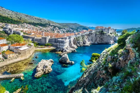 Aerial panoramic view, Dubrovnik 