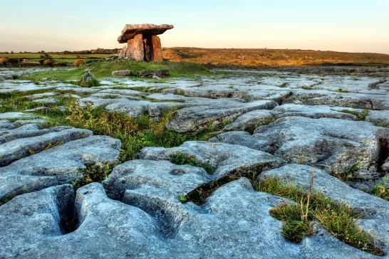 Poulnabrone Dolmen in the Burren, Ireland