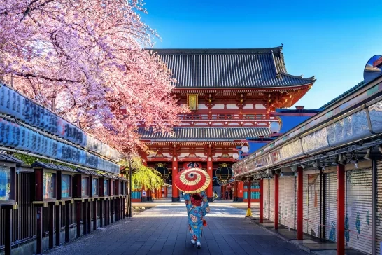 Temple in Tokyo, Japan