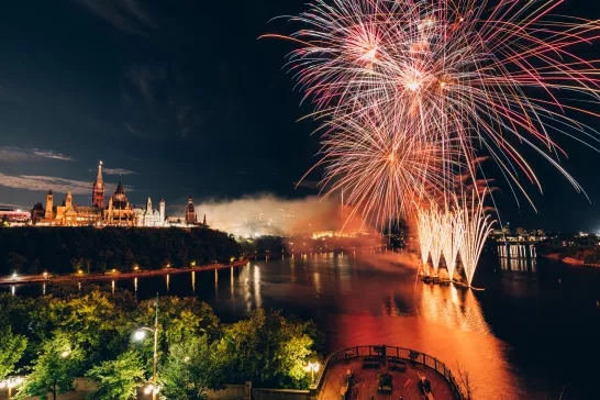 Fireworks over Ottawa