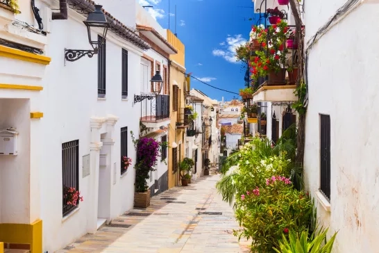 street in Marbella, Spain