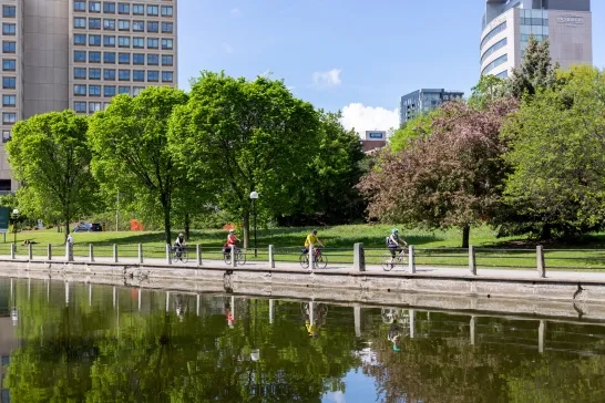 Rideau Canal and bike lane