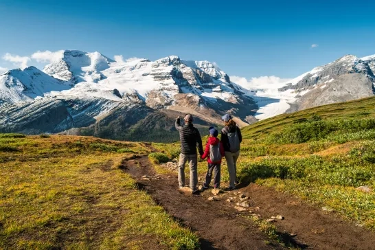 Family Hiking Canadian Rockies Adventure Canada Alberta