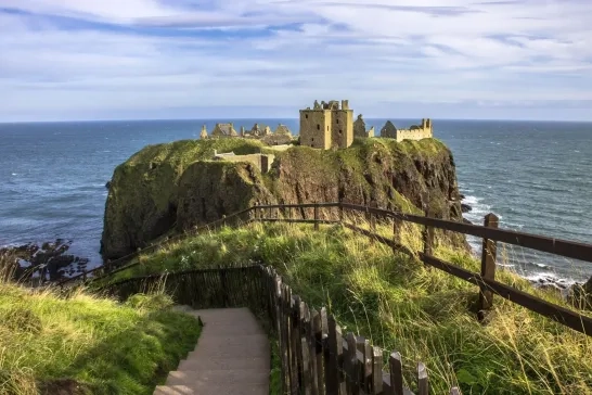 Dunnottar Castle in Stonehaven, Aberdeenshire, Scotland