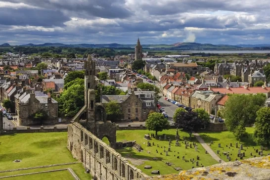 Skyline of St Andrews, Scotland