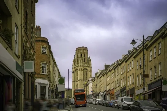 Streets in Bristol, UK 