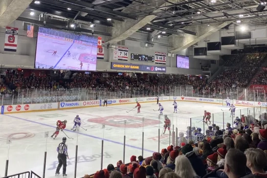 watching an Ottawa Charge game