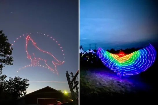 drone show at Summer Solstice Indigenous Festival