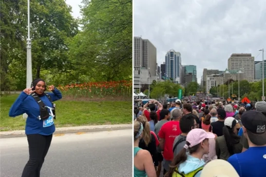 Sarah Hirsi running race