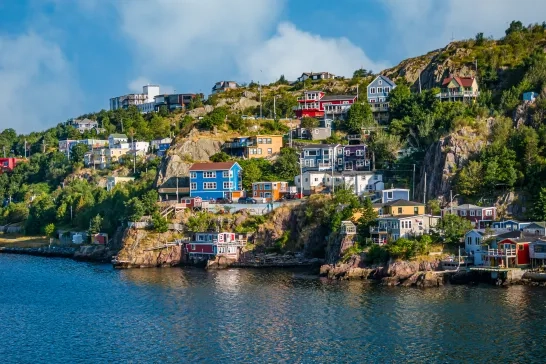  inlet entering St. John's Harbor in Newfoundland, Canada