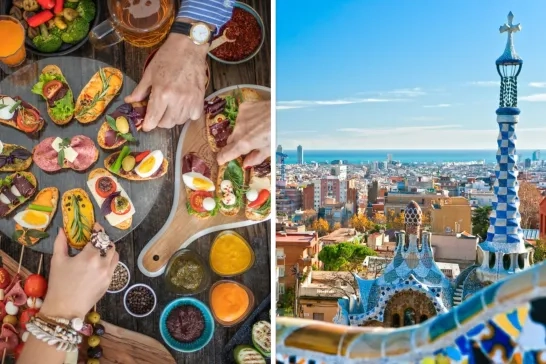 Park Guell in Barcelona, Spain