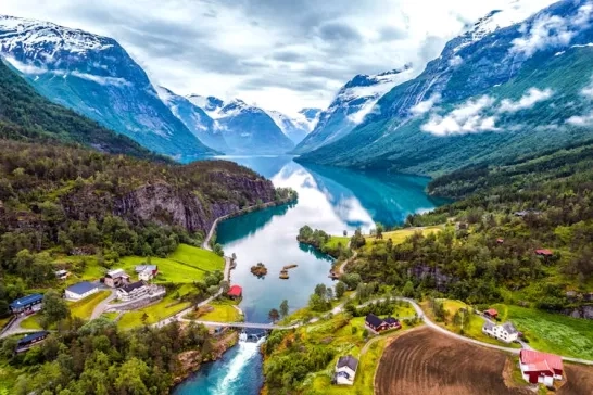 Village in Norway, Europe