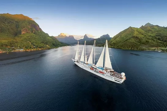 Windstar Cruises sailing ship