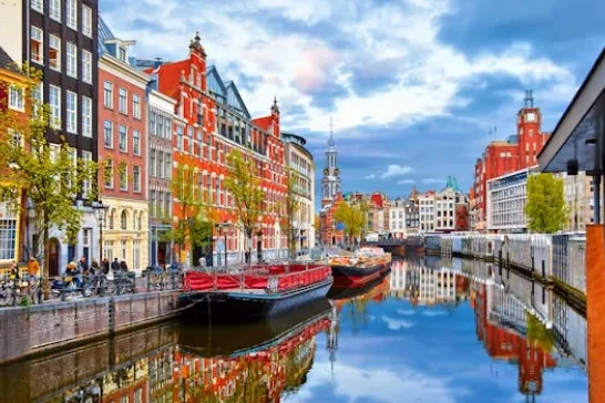 Channel in Amsterdam Netherlands