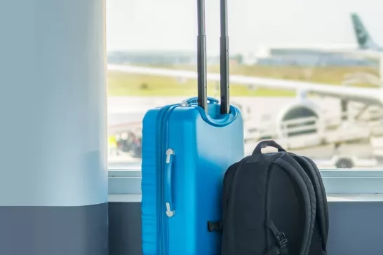 Luggage and bag at the airport