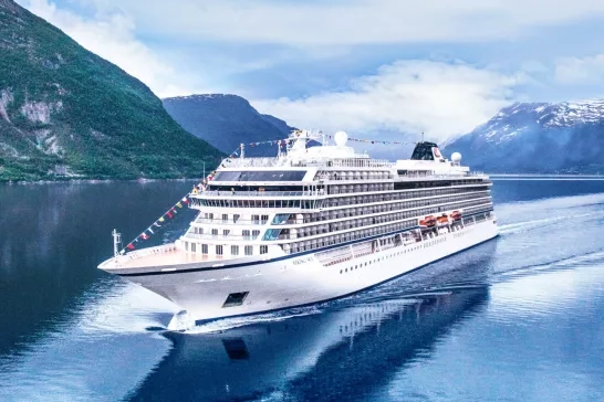 The Viking Sky in Eidfjord, Norway.