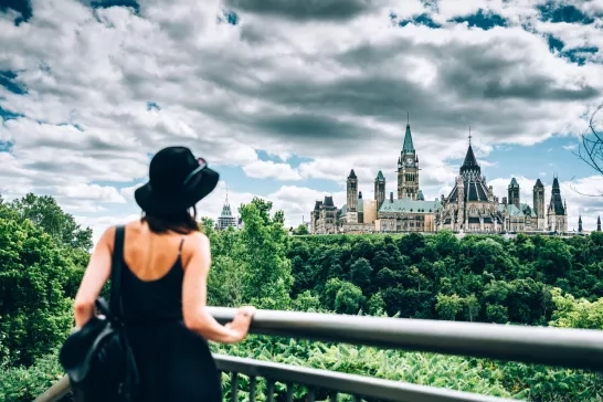 Canadian Parliament on Ottawa River