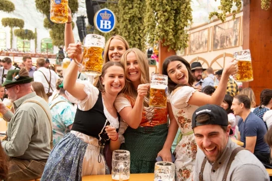 Beer Tent, Octoberfest in Munich, Germany