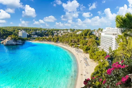 Landscape with Cala Galdana, Menorca island, Spain