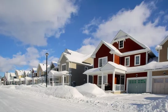 Street Scene After a Heavy Snowfall